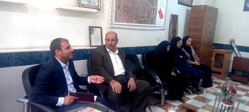 دیدار مربی و اعضای تیم کبدی بانوان ششده با شهردار این شهر